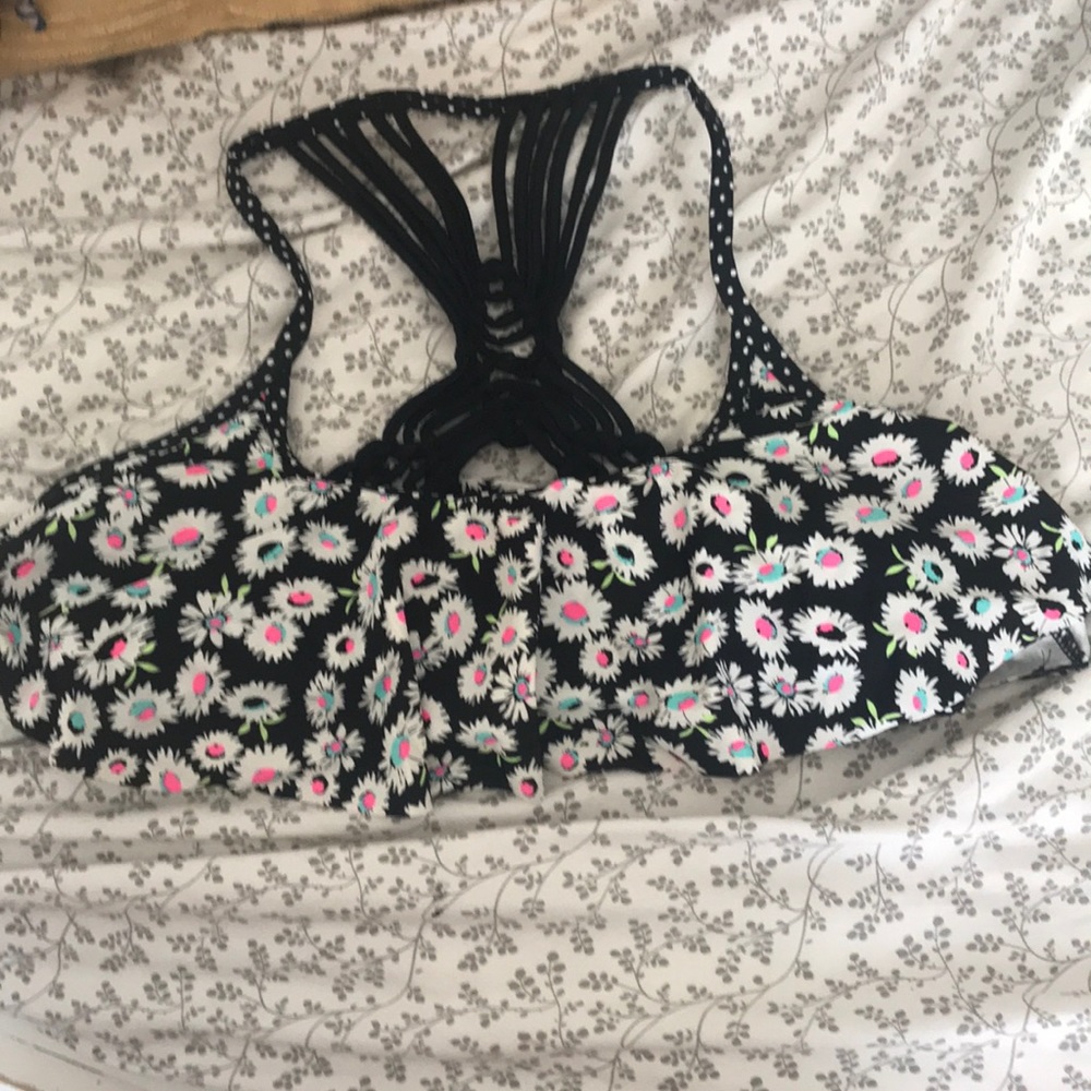 Floral swim suit top